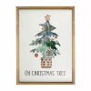 Northlight Framed Oh Christmas Tree Canvas Art In Multi