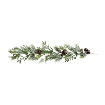 Northlight Frosted Pine And Cedar Christmas Indoor Garland In Green