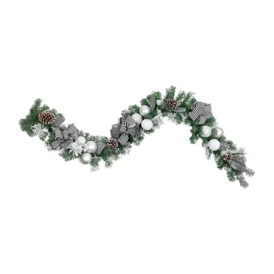 Northlight Frosted Pine Christmas Indoor Garland In White