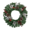 Northlight Frosted Pre-lit Wreath In Multi