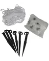 Northlight Giant Outdoor Spider Web Halloween Decoration In White