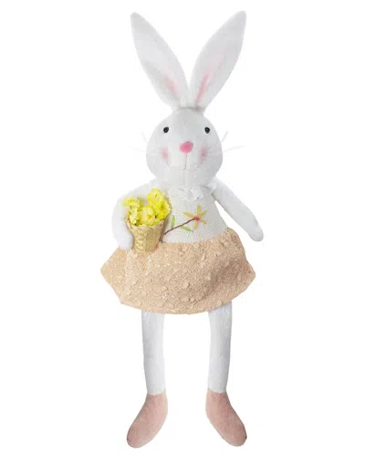 Northlight Girl Easter Bunny Table Top Figure In White