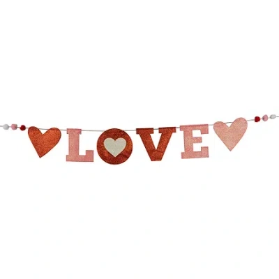 Northlight Glittered Love Wall Sign In Multi