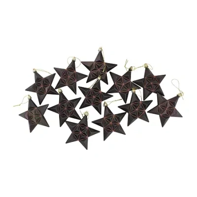 Northlight Glittered Star 12-pc. Christmas Ornament In Multi
