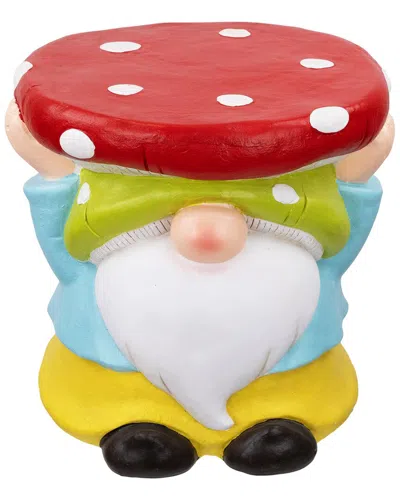 Northlight Gnome Mushroom Outdoor Garden Plant Stand In Multi