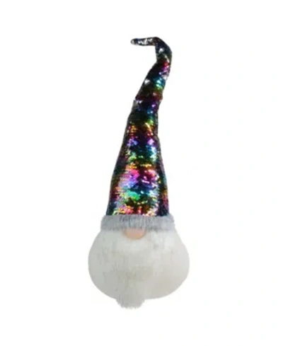 Northlight Gnome With Rainbow And Flip Sequin Hat Christmas Decoration In Multi