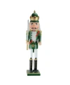 Northlight Gold Tone Christmas Nutcracker King With Sword In Green