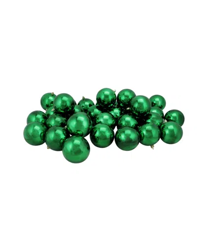Northlight Green Shatterproof Shiny Christmas Ball Ornaments 3.25-inch