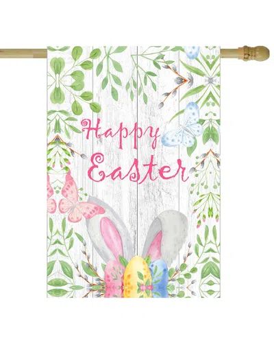Northlight Happy Easter Bunny Ears Outdoor House Flag In Pink