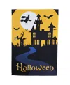 Northlight Haunted House With Flying Witch Halloween Outdoor Garden Flag, 18" X 12.5" In Black