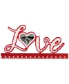 Northlight Heart And Floral "love" Valentine's Day Photo Frame, 6.25" X 12" In Red