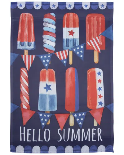 Northlight Hello Summer Americana Ice Pop Outdoor House Flag In Multi
