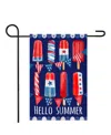 Northlight Hello Summer Popsicle Americana Garden Flag, 18" X 12.5" In Blue