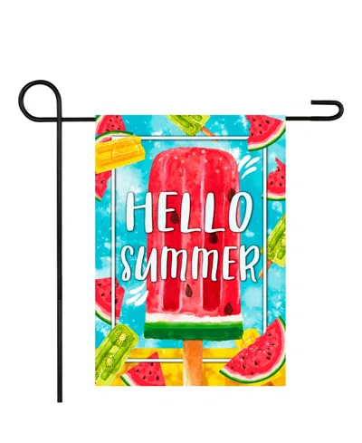 Northlight Hello Summer Popsicle Outdoor Garden Flag 12.5" X 18" In Pink