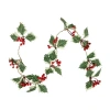 Northlight Holly And Berry White Led Lights Pre-lit Christmas Indoor Garland In Multi