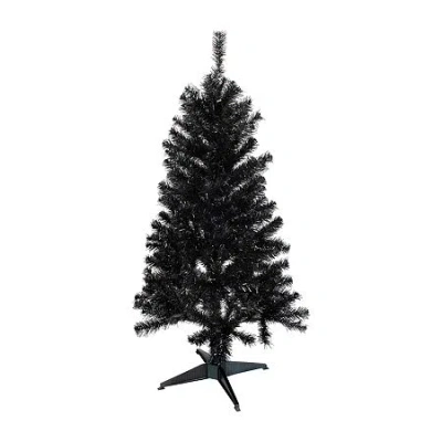 Northlight Holographic Brown Slim Artificial Tinsel Unlit 4 Foot Christmas Tree