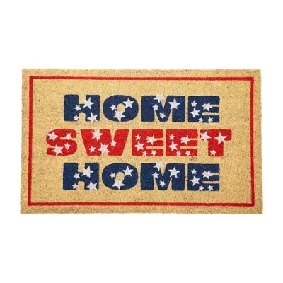 Northlight Home Sweet Home Coir Outdoor Indoor Rectangular Doormat In Multi