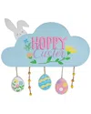 NORTHLIGHT NORTHLIGHT HOPPY EASTER WOODEN WALL SIGN WITH BUNNY & EGGS