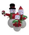 Northlight Inflatable Family Of Snowman In White