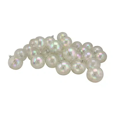 Northlight Iridescent Ball 32-pc. Christmas Ornament In Transparent