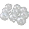 Northlight Iridescent Christmas Glass Ball Ornaments In Clear