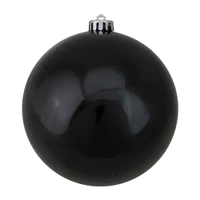 Northlight Jet Black Shatterproof Shiny Christmas Ball Ornament 6'' (150mm)