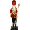 Northlight Jeweled Nutcracker With Scepter Christmas Figure In Red