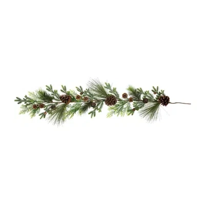Northlight Jingle Bells And Pinecones Christmas Indoor Garland In Green