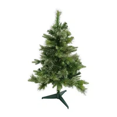 Northlight Kingston Cashmere Artificial Unlit 4 1/2 Foot Pine Christmas Tree In Green