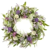 Northlight Lavender And Allium Spring Wreath In Purple
