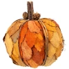 Northlight Layered Leaves Fall Harvest Pumpkin With Pinecones Decoration In Multi