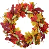 Northlight Leaves And Berries Artificial Fall Harvest Wreath In Multi