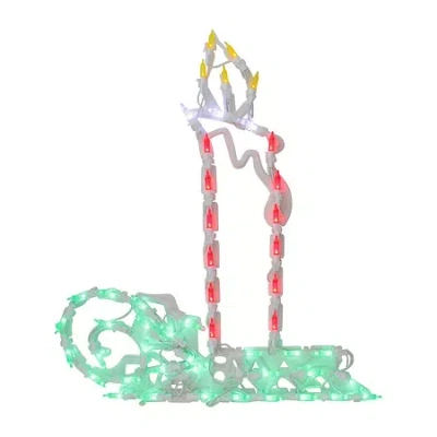 Northlight Led Candle Christmas Window Decor In Multi