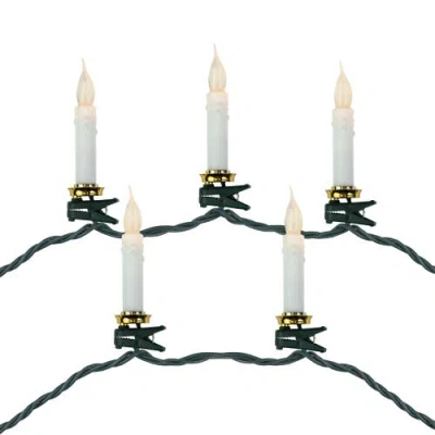 NORTHLIGHT NORTHLIGHT LED CLIP ON FLICKERING CANDLE CHRISTMAS LIGHTS