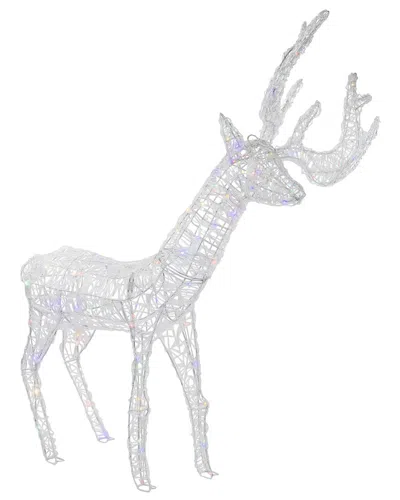 Northlight Led Color Changing Commercial Grade Acrylic Reindeer Outdoor Christmas Decoration In Clear