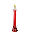 Northlight Led Glitter Flameless Christmas Candle Lamp In Red