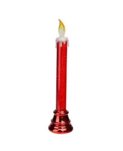 Northlight Led Glitter Flameless Christmas Candle Lamp In Red