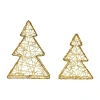 Northlight Led Gold Tree 2-pc. Christmas Tabletop Decor In Gold