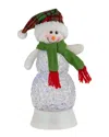 Northlight Led Lighted Acrylic Snowman Christmas Snow Globe In Clear