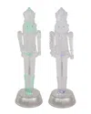 Northlight Led Lighted & Musical Nutcracker Christmas Figurine In Clear