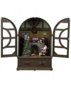 Northlight Led Lighted & Musical Retro Radio With Santa Scene Christmas Decoration In Brown