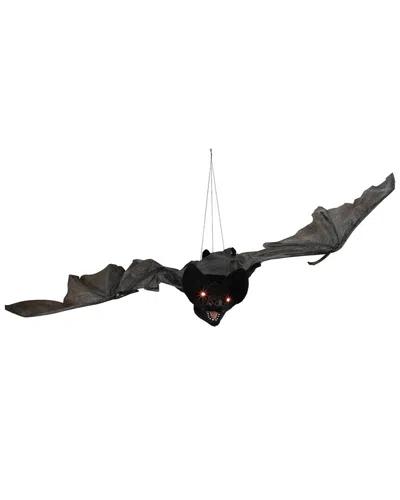 Northlight Led Lighted Animated Halloween Bat With Wings In Black