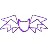 Northlight 23.5in Led Lighted Bat 4-function Halloween Window Silhouette In Purple