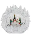 Northlight Led Lighted Caroling Snowmen Christmas Snow Globe In White