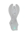 Northlight Led Lighted Colour Changing Praying Angel Christmas Table Top Figure In Clear