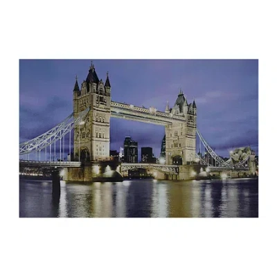 Northlight Led Lighted Famous London Bridge Canvas Wall Art 15.75'' X 23.5'' In Blue