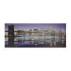 Northlight Led Lighted Famous New York City Brooklyn Bridge Skyline Canvas Wall Art 15.75'' X 39.25'' In Blue