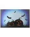 Northlight Led Lighted Jack O'lanterns & Bats Halloween Wall Decor In Orange