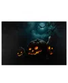 Northlight Led Lighted Spooky Halloween Jack-o-lanterns Canvas Wall Art, 23.5" X 15.75" In Orange