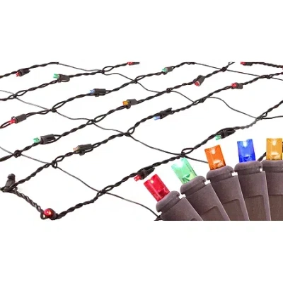Northlight Led Net Style Multi Color Net Lights In Brown